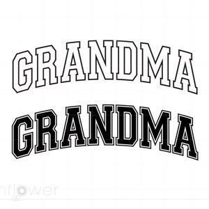 Varsity Grandma Svg, Mimi Svg, Gift for Grandma Svg, Grandma T Shirt Design Printable Cricut Silhouette SVG Digital Download SC3021