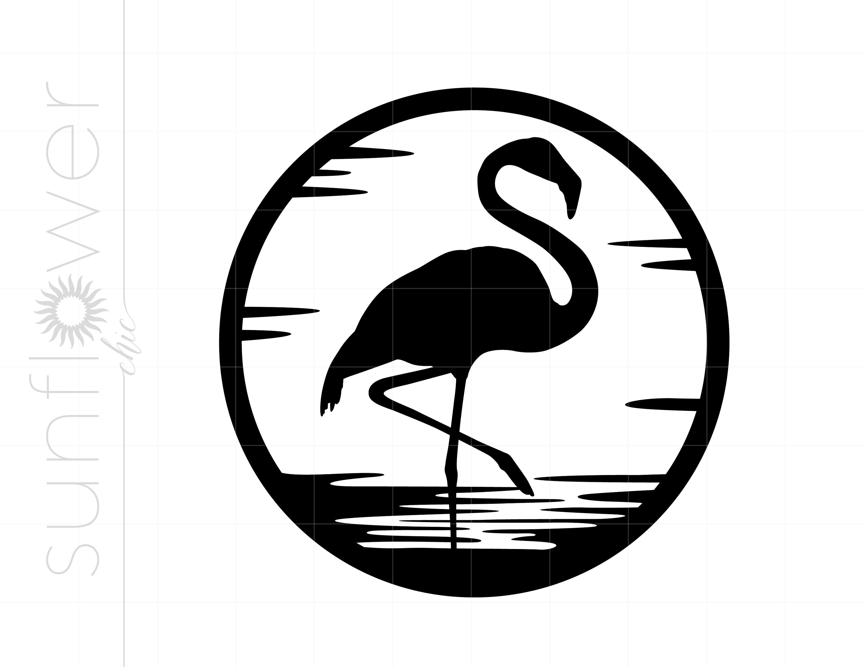 Flamingo SVG | Flamingo Silhouette Download Cut File