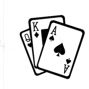 Karty do gry SVG | Karty do gry Clipart | Pliki do cięcia kart do gry dla Cricut | Pliki kart do gry Svg Jpg Eps Pdf Png SC561
