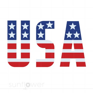 USA Svg | USA Flag Clipart | Stars and Stripes Cut File Download | USA Flag Silhouette Svg Jpg Eps Pdf Png SC693