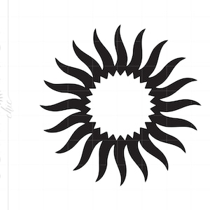 Sun SVG | Sun Clipart | Sun Silhouette Cut File | Sun Svg Jpg Eps Pdf Png | Sundial Clipart SC743