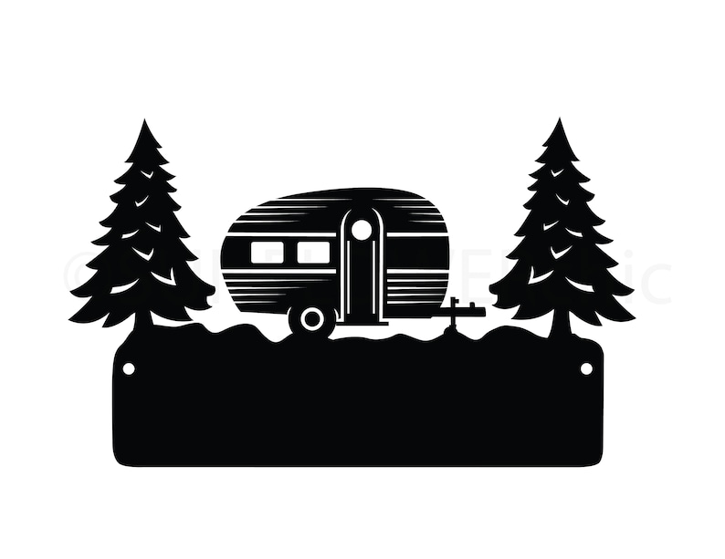 Camper Rv Sign Template Svg Cut File Camper Silhouette Etsy | The Best ...
