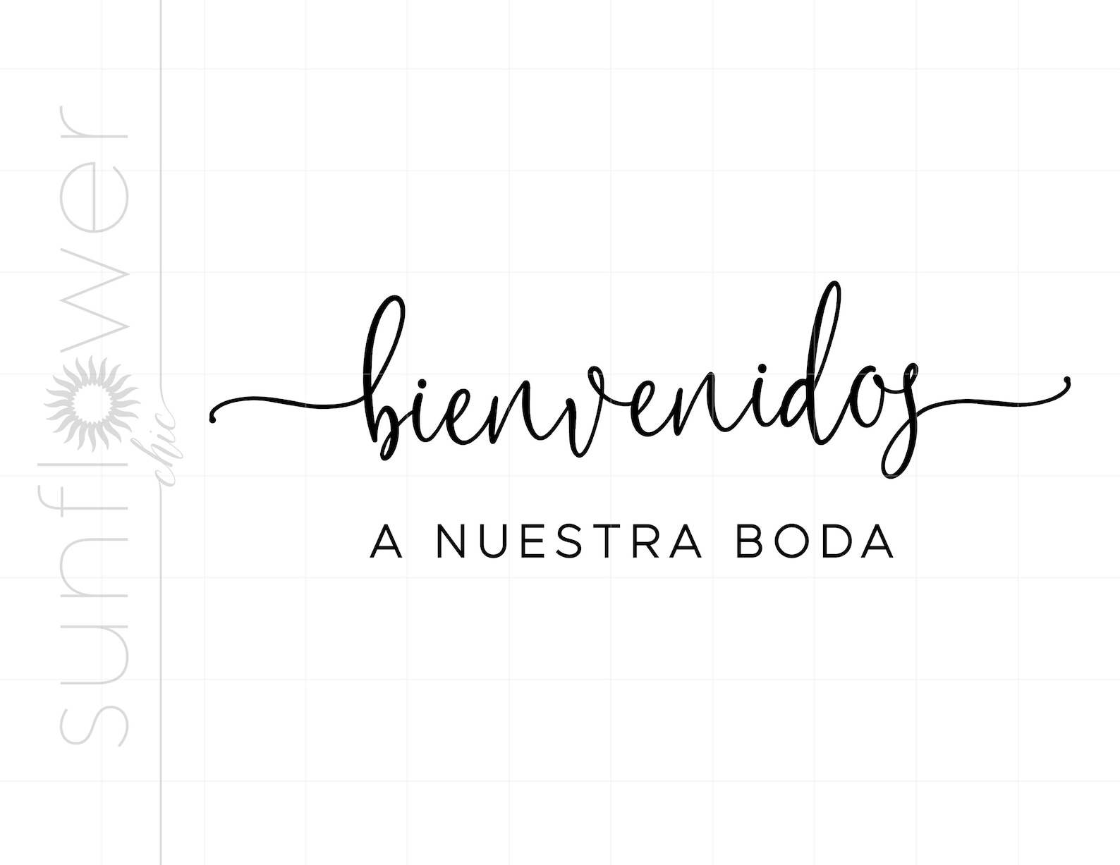Bienvenidos SVG Spanish Wedding Svg Minimalist Wedding Svg - Etsy