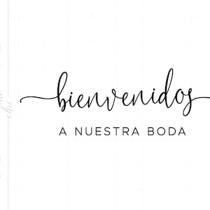 Bienvenidos SVG | Spanish Wedding Svg | Minimalist Wedding Svg ...