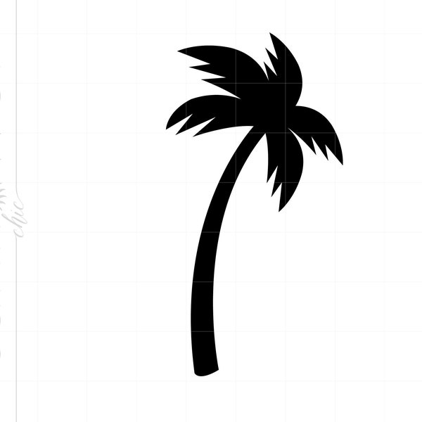 Palm Tree SVG | Palm Tree Clipart | Palm Tree Cut File for Cricut | Palm Tree File Svg Jpg Eps Pdf Png SC587