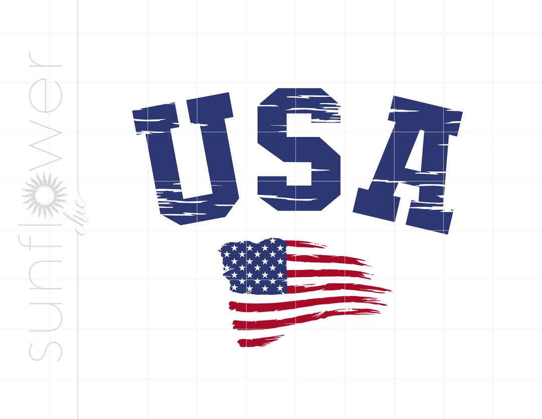 USA American Flag Svg Distressed US Flag Svg Cut Files Patriotic Svg ...