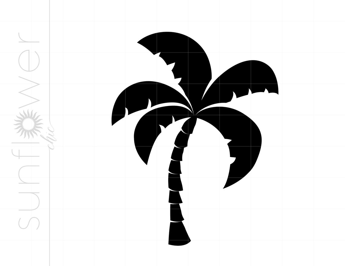 Hawaiian Floral Svg Cut File Clipart Downloads Luau Palm - Etsy