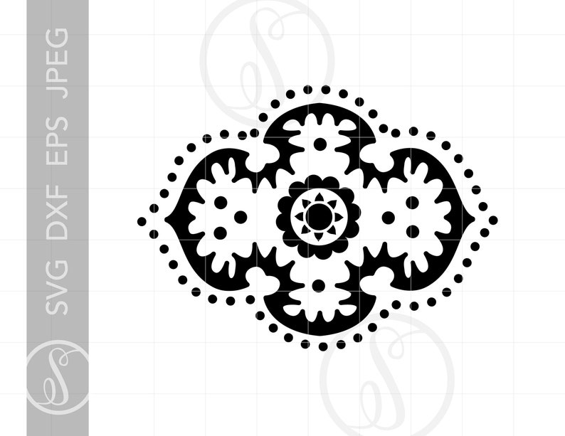 Download Paisley Design Element SVG Print Paisley Silhouette Cut File | Etsy