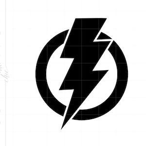Superhero Svg, Lightning Bolt Symbol SVG, Superhero Shirt, Lightning Bolt Silhouette Cut File, Lightning Bolt Svg Eps Png Dxf Download SC921