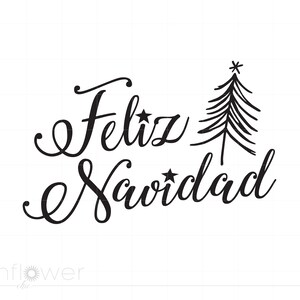 Feliz Navidad SVG, Spanish Christmas Svg Cut Files, Funny Christmas Cricut Silhouette Downloads, Christmas Party Gift Printable SC3046