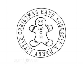 Have Yourself a Merry Little Christmas SVG | Holiday Quote Cut File SC4096