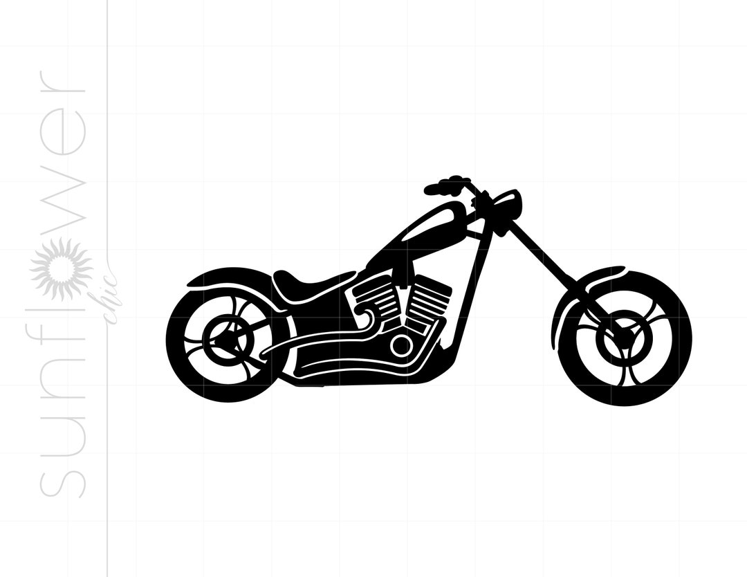 Motorrad Uhr SVG,Chopper Svg,Motorrad Wandkunst,Motorrad Svg