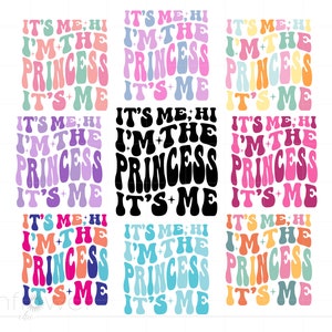 Soy yo, soy la princesa Svg Bundle, Camisa de cumpleaños de niña Svg, Princesa Svg Png Cricut Silhouette Cut File, Descarga instantánea SC3695