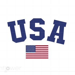 Bandera de Estados Unidos Svg, Bandera de Estados Unidos Svg Archivos de corte, Svg patriótico, Camiseta con bandera de Estados Unidos Cricut Silhouette, 4 de julio Svg SC2346