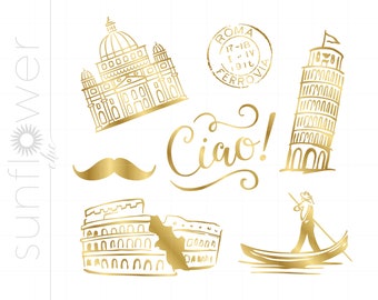 Italy Svg, Venice Svg, Italian Cut Fils for Cricut Silhouette, Instant Download, Rome Svg Clipart Travel SC496G