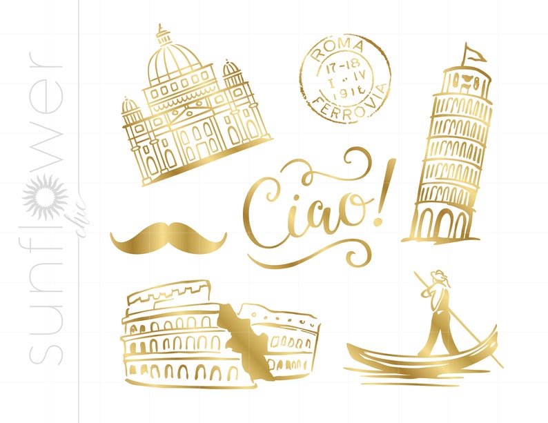 Italy Svg, Venice Svg, Italian Cut Fils for Cricut Silhouette, Instant ...