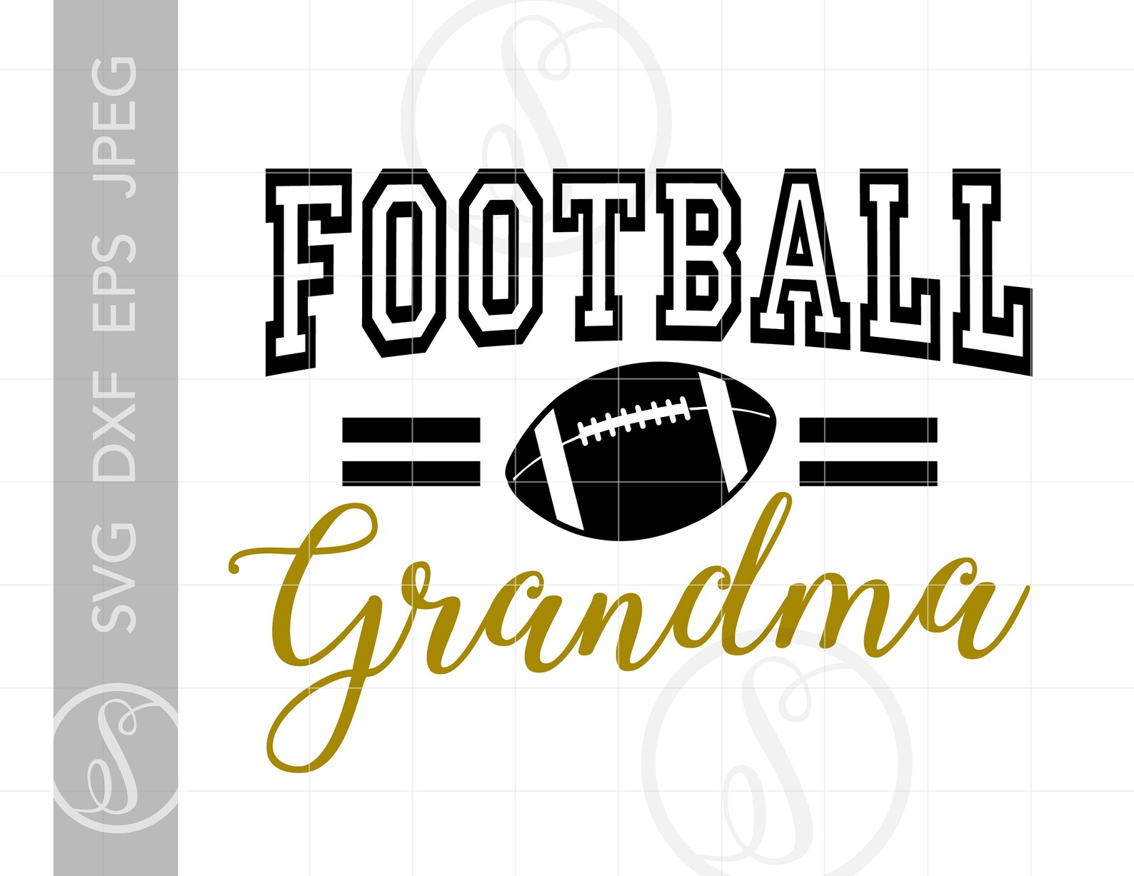 Football Grandma Svg Cut Files Football Tshirt Downloads  Etsy