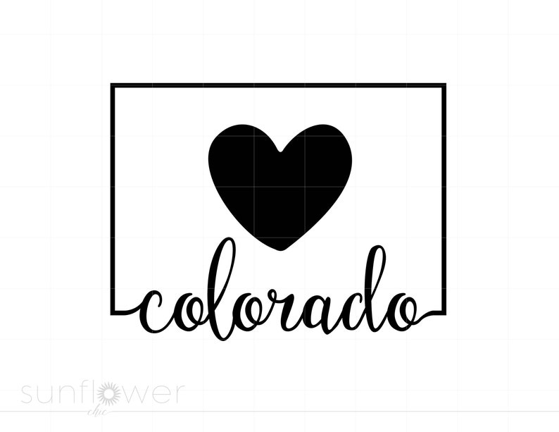 Colorado Svg, Colorado Mountains Svg, Colorado Native, Love Colorado ...