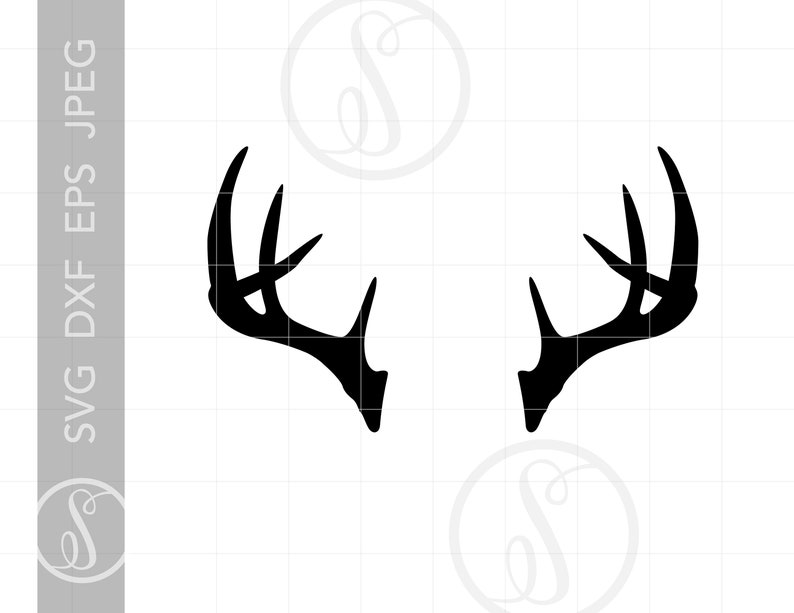 Download Deer Antlers SVG Deer Antlers Silhouette Clipart Download ...