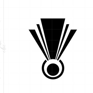 Art Deco SVG Dxf Eps Jpeg Downloads Art Deco Cut File Clipart | Silhouette Clipart Downloads Gatsby Roaring 20s SC1 image 3