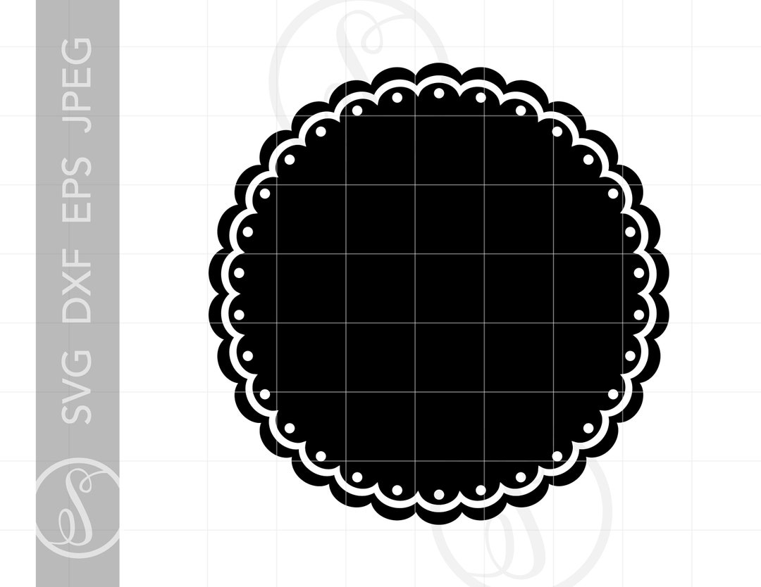 Scalloped Border SVG | Scalloped Border Clipart | Scalloped Border ...