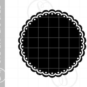 Scalloped Border SVG | Scalloped Border Clipart | Scalloped Border Silhouette Cut File | Scalloped Border Svg Jpg Eps Pdf Png SC683