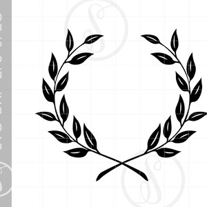 Laurel Wreath Svg Laurel Wreath Clipart Laurel Wreath Etsy