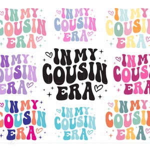 No meu primo Era Svg Bundle, eu sou o primo Camiseta Svg Png Cricut Silhouette, Download instantâneo SC3532