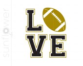 Love Football Svg Cut Files | Love Football Png Sports T-Shirt Svg Downloads | Football T-Shirt Svg Vector Eps Dxf Pdf Love Sports Svg SC352