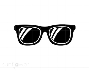 Gafas de sol Svg, Gafas de sol Clipart, Gafas de sol Svg Jpg Eps Pdf Png Cricut Silhouette Cut FIle, Descarga instantánea SC634