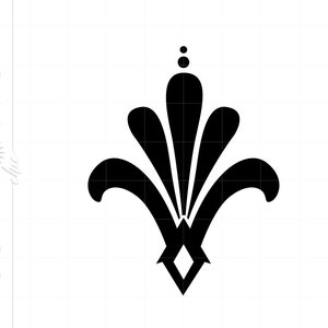 Art Deco SVG Dxf Eps Jpeg Downloads Art Deco Cut File Clipart | Silhouette Clipart Downloads Gatsby Roaring 20s SC1 image 2