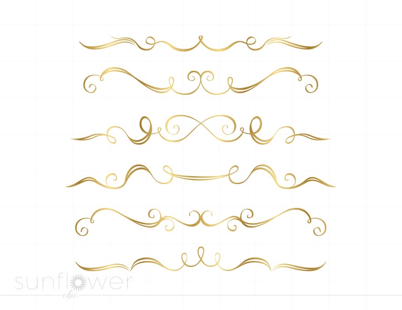 Gold Elegant Headers Art Svg Png Jpg, Gold Header Svg Clipart Downloads ...