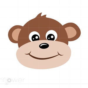 Monkey SVG | Monkey Clipart | Monkey Cut File for Cricut | Monkey Svg Jpg Eps Pdf Png SC617