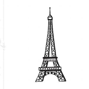 Eiffel Tower SVG | Eiffel Tower Clipart | Eiffel Tower Cut File for Cricut | Eiffel Tower File Svg Jpg Eps Pdf Png SC550