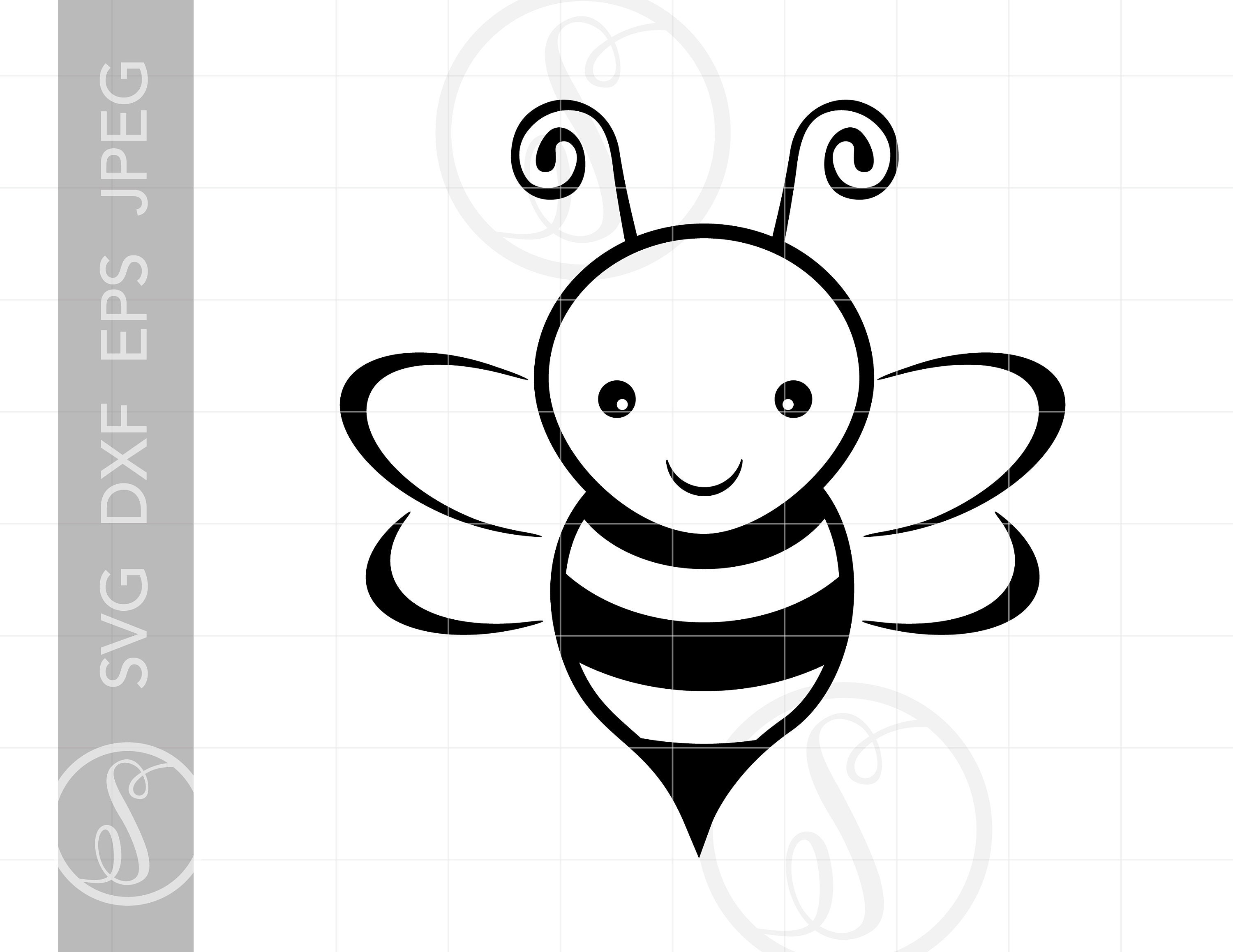Bumble Bee Svg Bee Clipart Bee Silhouette Cut File Etsy