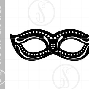 Mask SVG | Mask Clipart Download | Masquerade Mask Silhouette Cut File | Vector Mardi Gras Mask Svg Jpg Eps Png SC760