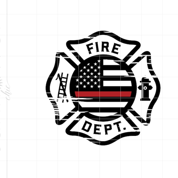 Fire Dept Svg Download Fire Fighter Emblem Svg American Flag Fire