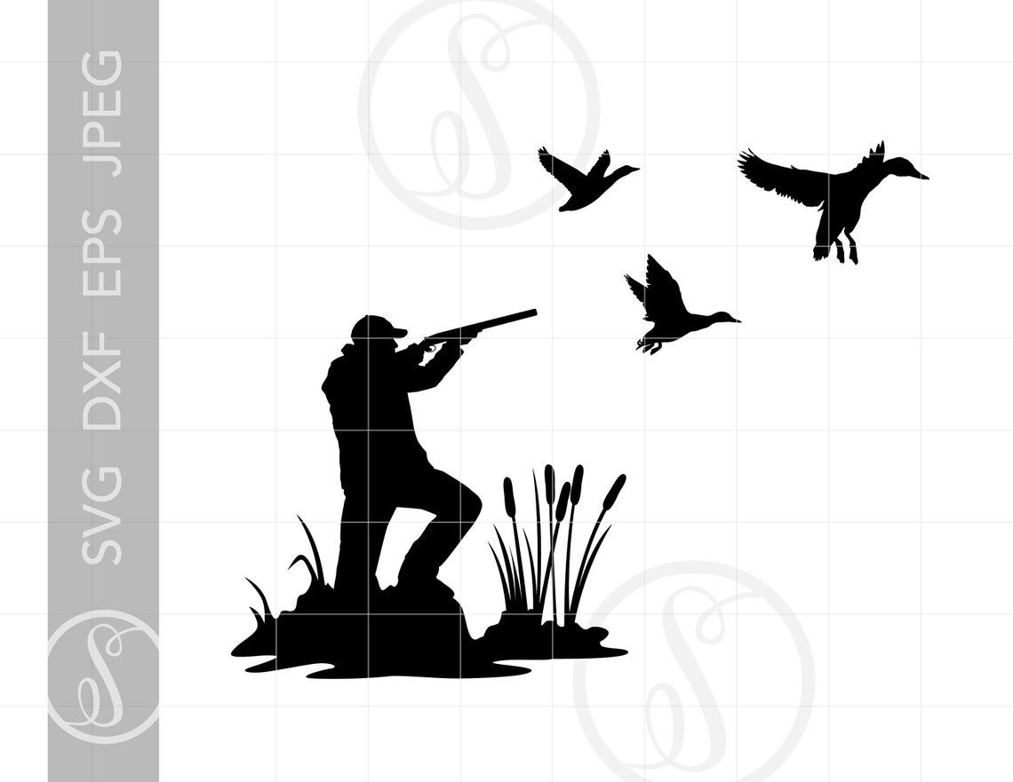 Duck Hunter SVG Hunting Clipart Download Duck Hunter Etsy