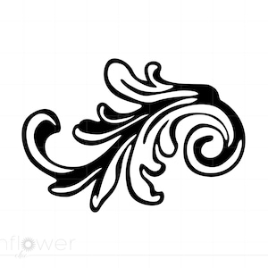Filigree Design Ornament Svg, Filigree Design Ornament Clipart, Filigree Design Ornament Cut File Svg Jpg Eps Pdf Png SC740
