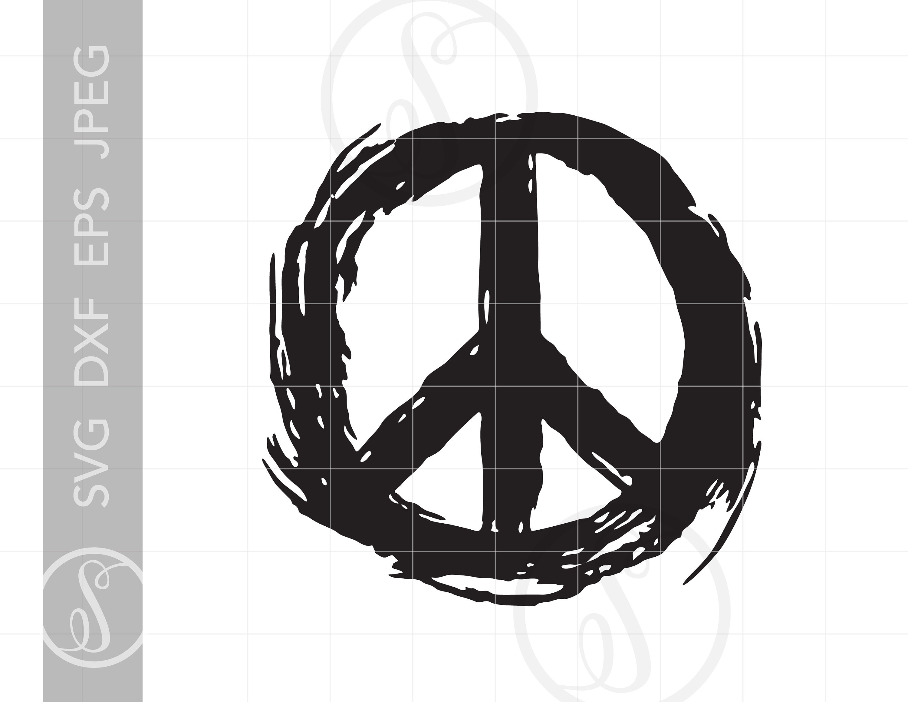 Peace Symbol SVG | Peace Symbol Clipart | Peace Symbol Silhouette