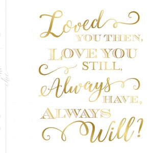 Wedding Svg, Love Quote Svg Cut Files, Love Quote Svg File, Gold Valentines Day Quote Signs Dxf Eps Png Silhouette Cutting File SC126G