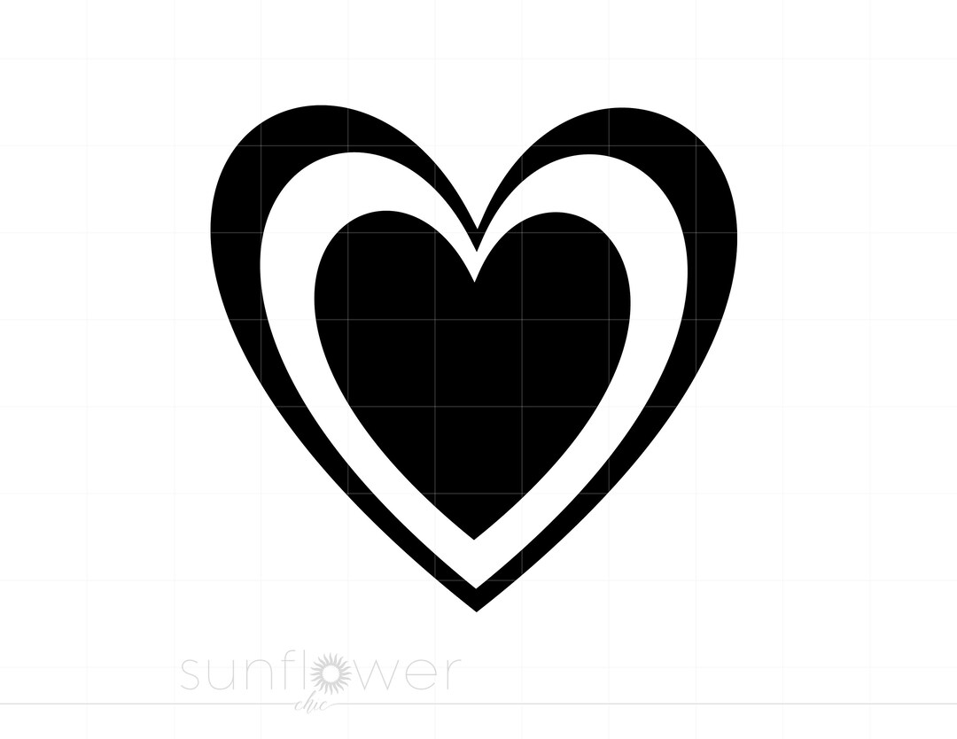 Double Heart SVG | Double Heart Clipart | Double Heart Cut File ...