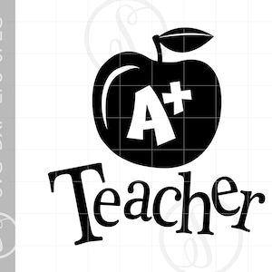 A+ 教師 SVG | ベクター A+ 教師 クリップアート | A+ 教師 シルエット カット ファイル | A+ 教師 SVG Jpg Eps Pdf Png Dxf ダウンロード SC1008