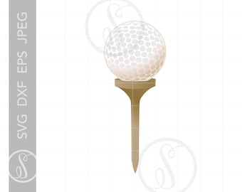 Golf Ball Tee SVG | Vektor Golf Ball Tee Clipart | Golf Ball Tee geschnitten Datei | Golf Ball Tee Svg Jpg Eps Pdf Png Dxf Downloads SC956