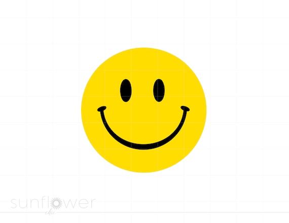 Smiley Face Svg, Happy Face Clipart Svg Jpg Eps Pdf Png Dxf