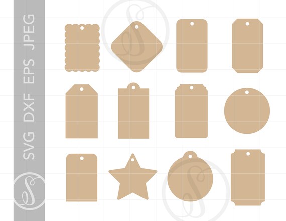 Download Free Gift Tags Svg Gift Tag Cut File Templates Gift Tags Svg Etsy SVG DXF Cut File