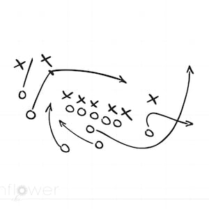 Football Playbook Svg, Sports Art Svg, Football Party Decorations Svg Png Jpg Cricut Silhouette Cut File Art, Instant Download SCFB1
