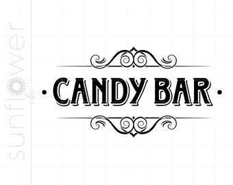 Candy Bar Sign - Etsy
