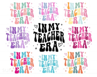 In mijn leraar tijdperk SVG bundel, leraar tijdperk SVG, leraar shirt SVG, leraar waardering SVG, leraar Instant Download SC3122