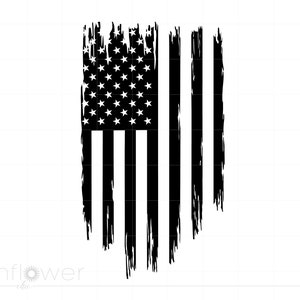 Bandiera americana Svg, file di taglio Svg bandiera in difficoltà, 4 luglio Svg stampabile T Shirt Design, Cricut Silhouette Download istantaneo SC2297
